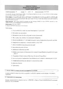 Procès-Verbal du Conseil Municipal du 07 juillet 2025